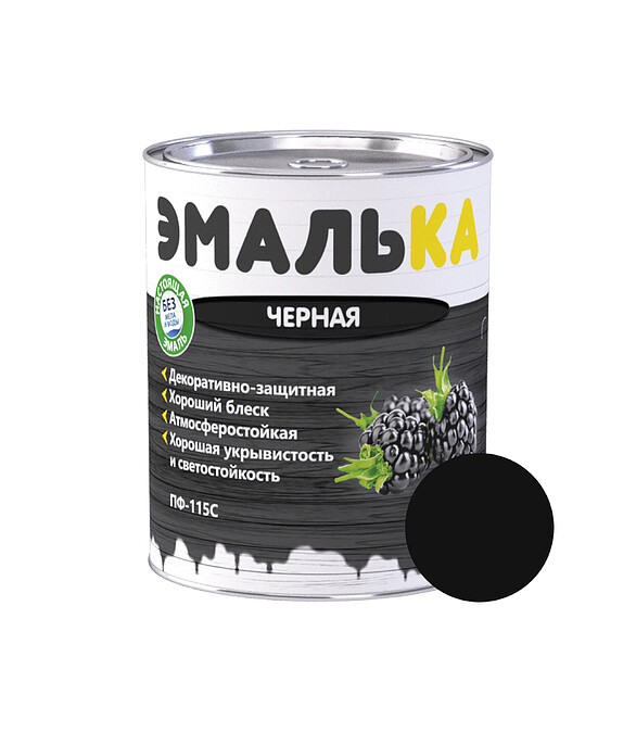 Эмаль ПФ-115С ЭМАЛЬКА черная, 0,8кг 586x674 Эмаль ПФ-115С ЭМАЛЬКА черная, 0,8кг 586x674 в Материке