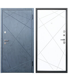 Дверь металлическая ЛУАРА (Бетон Графит)/2050х860мм/R
