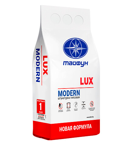 Штукатурка Тайфун LUX MODERN гипсовая, 5кг 438x503 в Материке