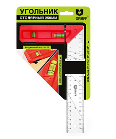 Угольник с уровнем GRAFF 250мм 238x286 в Материке - Вариант 2