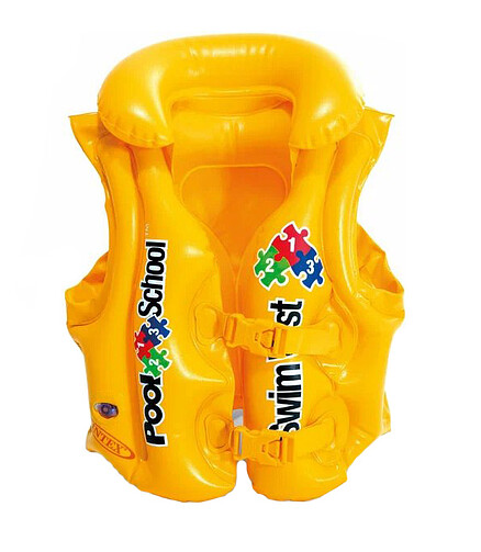 Жилет д/плавания INTEX (50х47см) желтый 3-6лет арт.58660EU 438x503 в Материке