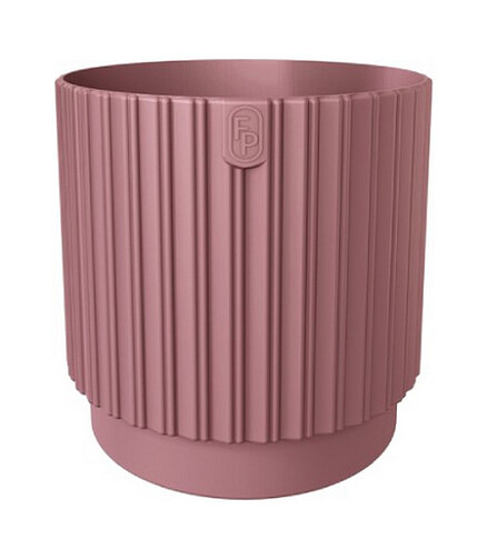 Горшок MIKA Cyli Petit Eco Recycled (17,8х17,8см) пластик пыльная роза 5300-090 438x503 в Материке