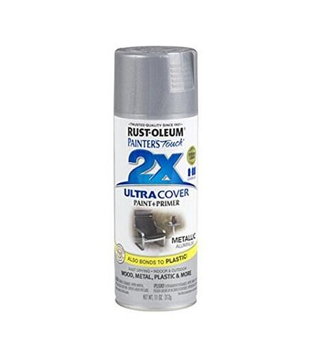 Краска RUST-OLEUM ULTRA COVER 2X аэроз. мат.алюмин.металлик, 340г 438x503 в Материке