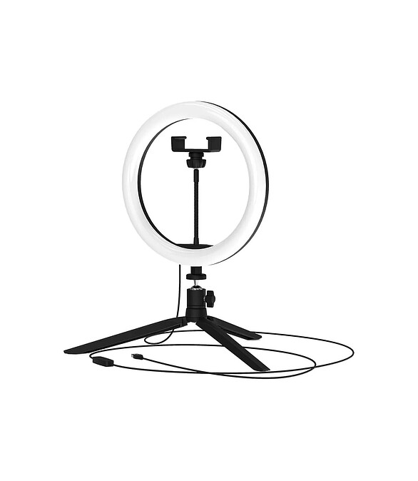 Светильник настол. GAUSS Ring Light RL002 с креп. д/телефона светодиод. 14W 586x674 Светильник настол. GAUSS Ring Light RL002 с креп. д/телефона светодиод. 14W 586x674 в Материке