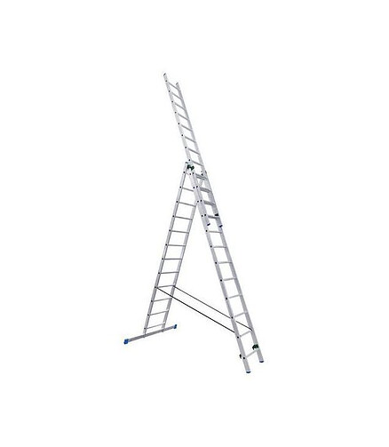 Лестница универсальная LadderBel алюмин. 3-секционная 12 ступ. LS312 438x503 в Материке