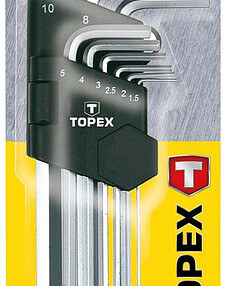 Набор ключей 6-гр. TOPEX 35D957 1,5-10мм шар.головка 9шт/уп.
