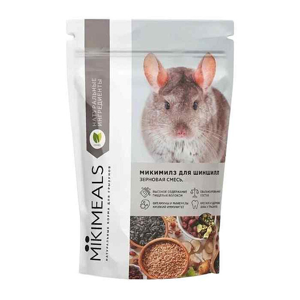 Корм для шиншилл MIKIMEALS (800г)