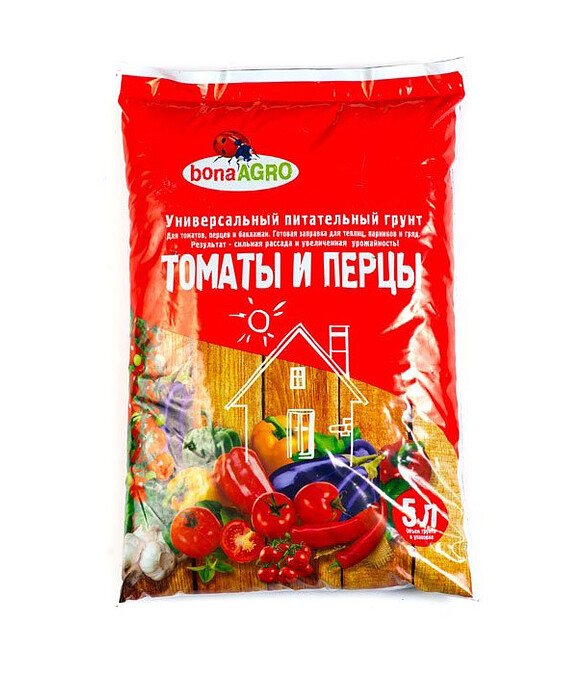Грунт bonaAGRO для томатов и перцев (5л) 586x674 Грунт bonaAGRO для томатов и перцев (5л) 586x674 в Материке