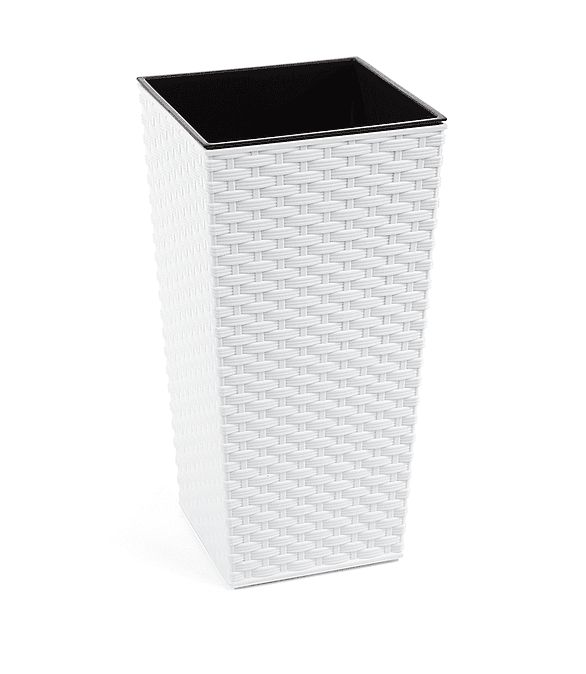 Кашпо FINEZJA RATTAN с вкладышем (40x75см) пластик белый LA575-05 586x674 Кашпо FINEZJA RATTAN с вкладышем (40x75см) пластик белый LA575-05 586x674 в Материке