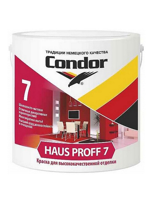 Краска Condor Haus Proff 7 шелк/матовая, 3,25кг 495x660 Краска Condor Haus Proff 7 шелк/матовая, 3,25кг 495x660 в Материке