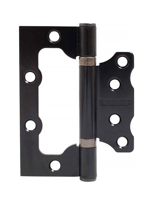 Петля дверная накладная АЛЛЮР 100х75мм 2BB BL, мат. черный (уп=2шт) 495x660 Петля дверная накладная АЛЛЮР 100х75мм 2BB BL, мат. черный (уп=2шт) 495x660 в Материке