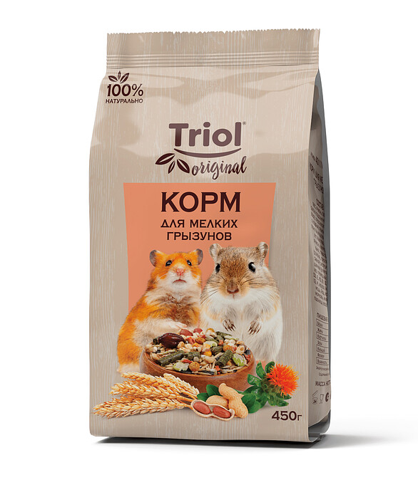 Корм для мелких грызунов Triol Original (450г) 586x674 Корм для мелких грызунов Triol Original (450г) 586x674 в Материке
