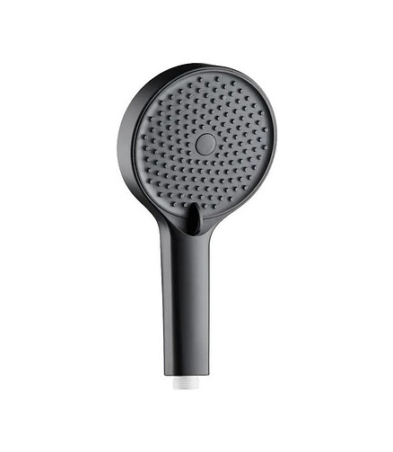Лейка для душа VODA VSP15 Black d130мм 3 функции форсунки Self-Clean Device 438x503 в Материке