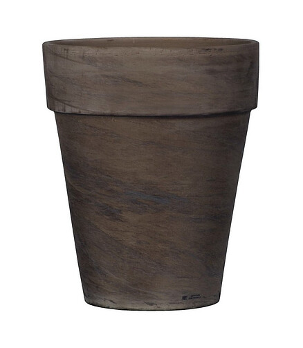 Горшок BASALT XL (11,6x14см) терракота коричневый T-143-025-11-P 438x503 в Материке