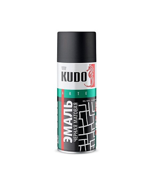 Эмаль аэроз. KUDO черная матовая, 520мл 495x660 Эмаль аэроз. KUDO черная матовая, 520мл 495x660 в Материке