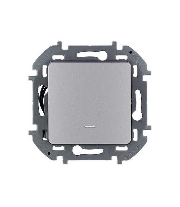 Выключатель Legrand INSPIRIA 673612 1кл. подсв. алюмин. 586x674 Выключатель Legrand INSPIRIA 673612 1кл. подсв. алюмин. 586x674 в Материке
