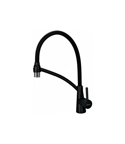 Смеситель KK4399U-12 (для кухни) гибкий излив, графит 438x503 в Материке