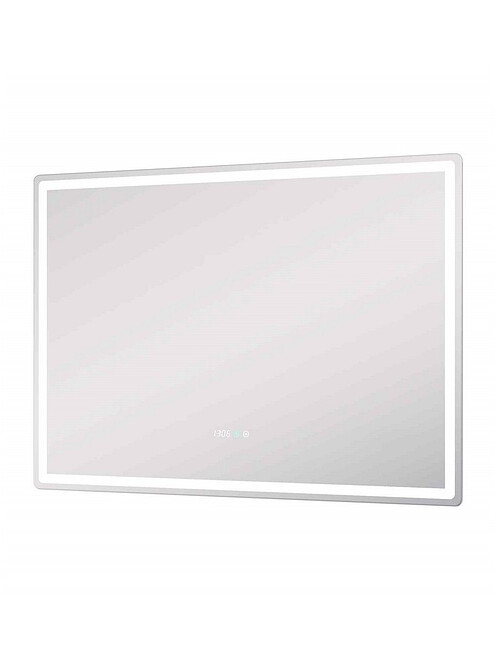 Зеркало GEOMETRY LUXE 1000х700мм: подсветка, сенсор.управ., антизапотев., часы 495x660 Зеркало GEOMETRY LUXE 1000х700мм: подсветка, сенсор.управ., антизапотев., часы 495x660 в Материке