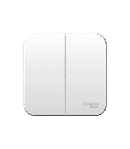 Выключатель ОУ SE BLANCA BLNVA105011 2кл. белый 438x503 в Материке