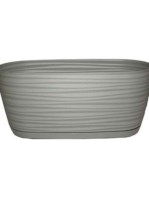 Ящик балконный SAHARA Petit с поддоном (31,5x13x13,5см) пластик серый 3130-040 495x660 Ящик балконный SAHARA Petit с поддоном (31,5x13x13,5см) пластик серый 3130-040 495x660 в Материке