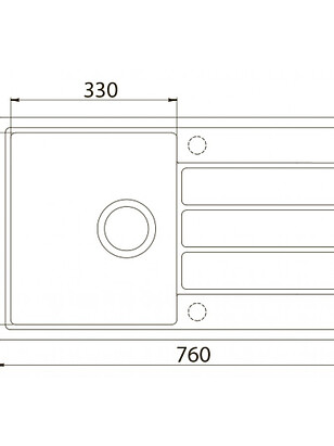 Мойка ZORG ECO-3-BG 760х440мм бежевая (без сифона) 238x286 в Материке - Вариант 2