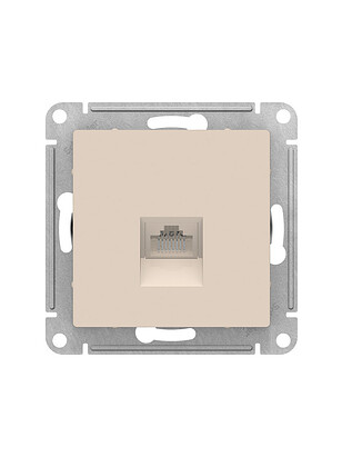 Розетка комп. SE ATLAS Design ATN000283 1мест. беж. 238x286 в Материке