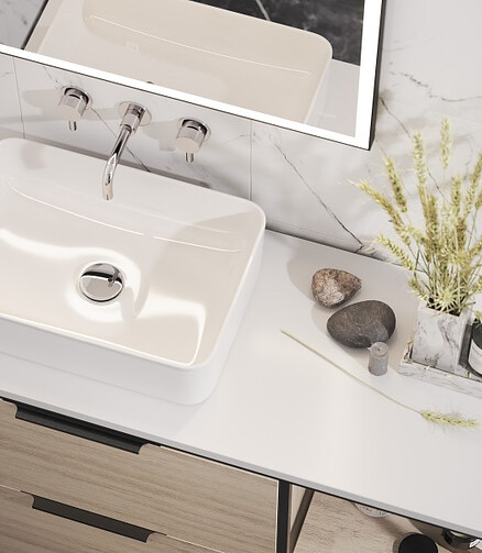 Керамогранит Cersanit ORIENTAL 42х42 см 1,587 м2 цвет белый 438x503 в Материке - Вариант 3
