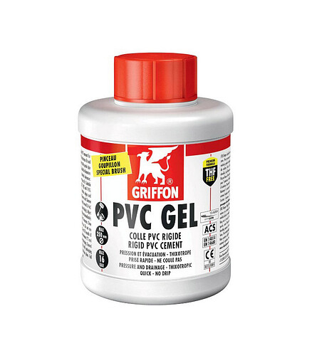 Клей GRIFFON PVC GEL BO для труб и изделий из ПВХ, 500мл 438x503 в Материке