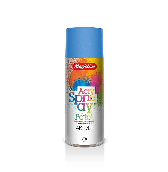 Краска аэроз. MagicLine акрил. RAL5015 светло-голубая, 265г 586x674 Краска аэроз. MagicLine акрил. RAL5015 светло-голубая, 265г 586x674 в Материке