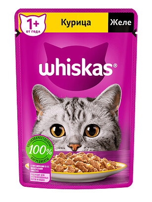 Корм для кошек WHISKAS курица, желе (75г) 238x286 в Материке