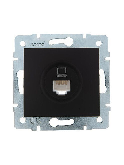 Розетка комп. Lezard KARINA 707-4288-139 черный 495x660 Розетка комп. Lezard KARINA 707-4288-139 черный 495x660 в Материке