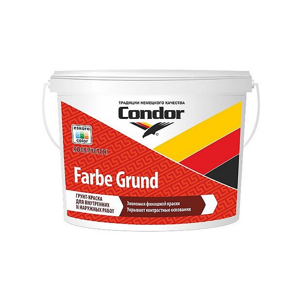 Грунтовка Condor Farbe Grund белая, 7,5кг 620x620 в Материке