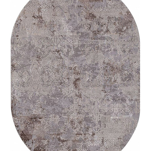 Ковер ARMINA 03851C Grey/Brown 80*150, овал