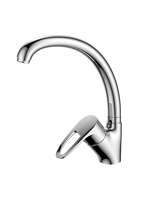 Смеситель DECOROOM DR70021 (для кухни) с высоким повортным изливом, ЛАТУНЬ 495x660 Смеситель DECOROOM DR70021 (для кухни) с высоким повортным изливом, ЛАТУНЬ 495x660 в Материке