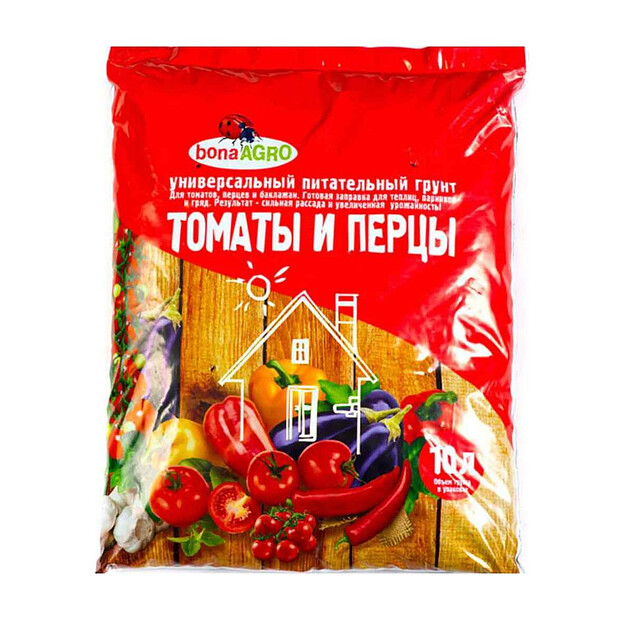 Грунт для томатов и перцев bonaAGRO (10л) 620x620 в Материке