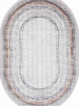 Ковер MODA 1382 Acik Gri 194*290, овал 238x286 в Материке