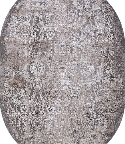 Ковер ARMINA 03801A Grey/Brown 80*150, овал 438x503 в Материке