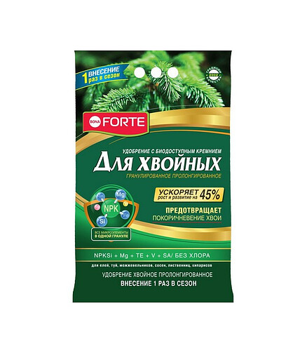 Удобрение BONA FORTE Хвойное (2,5кг) 438x503 в Материке