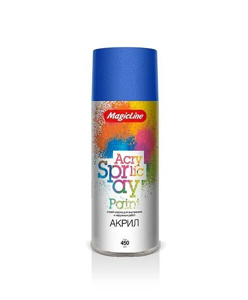 Краска аэроз. MagicLine акрил. RAL5017 бриллиантовый синий, 265г 495x660 Краска аэроз. MagicLine акрил. RAL5017 бриллиантовый синий, 265г 495x660 в Материке