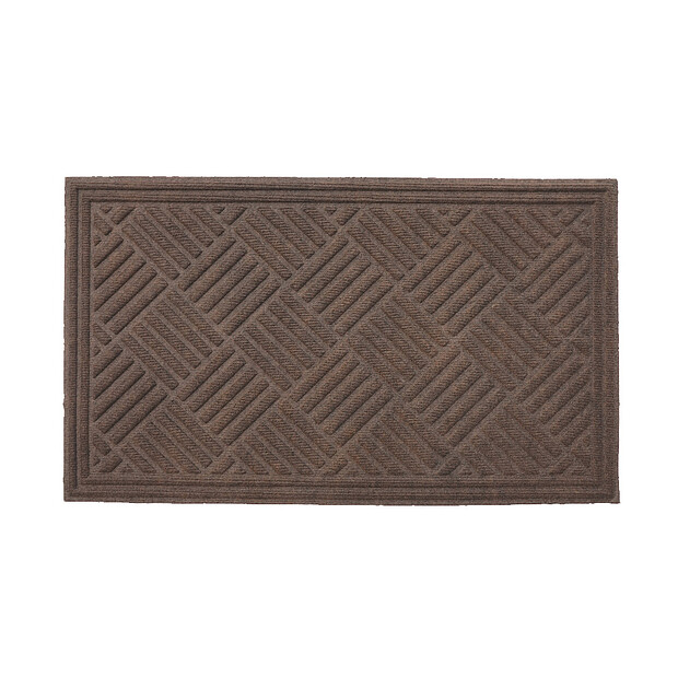 Коврик придверный ECO RIB brown 60*90 620x620 в Материке