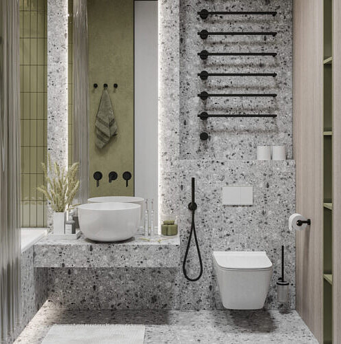 Керамогранит Dako TERRAZZO арт.E-7001 60х60 см 1,8 м2 цвет серый 495x660 Керамогранит Dako TERRAZZO арт.E-7001 60х60 см 1,8 м2 цвет серый 495x660 в Материке