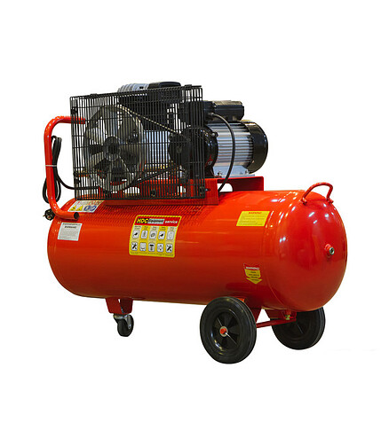 Компрессор HDC HD-A101 2,2кВт 100л 396л/мин ременной 438x503 в Материке - Вариант 2