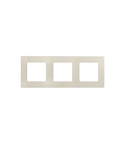 Рамка Legrand ETIKA 672513 3мест. сл.кость 438x503 в Материке