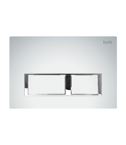 Кнопка смыва UNIFIX UNI60M0i77 хром-мат (для инсталляции унитаза) 438x503 в Материке
