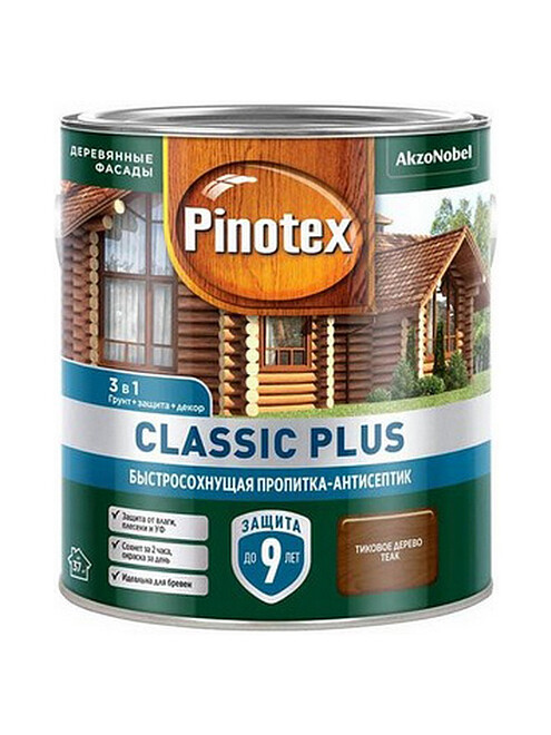 Пропитка-антисептик Pinotex Classic Plus 3 в 1 Тиковое дерево, 2,5л 495x660 Пропитка-антисептик Pinotex Classic Plus 3 в 1 Тиковое дерево, 2,5л 495x660 в Материке