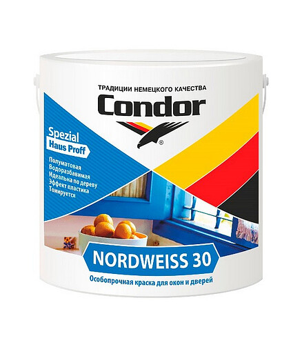 Краска Condor Nordweiss 30, 3кг 438x503 в Материке