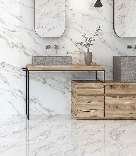 Керамогранит Prissmacer CALACATTA 60х60 см 1,44 м2 цвет gold 438x503 в Материке