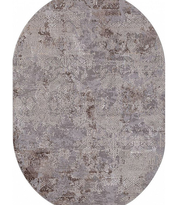 Ковер ARMINA 03851C Grey/Brown 80*150, овал 586x674 Ковер ARMINA 03851C Grey/Brown 80*150, овал 586x674 в Материке