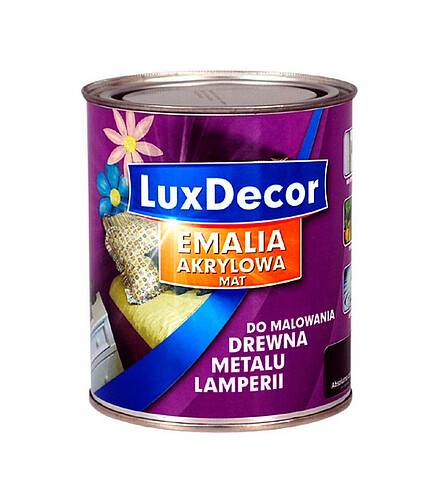 Эмаль Luxdecor Абсолютно черный матовая, 0,75л 438x503 в Материке