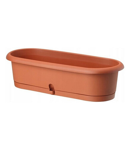 Кактусник LOTOS с поддоном (30x12x10,3см) пластик кирпичный 0180-010 438x503 в Материке